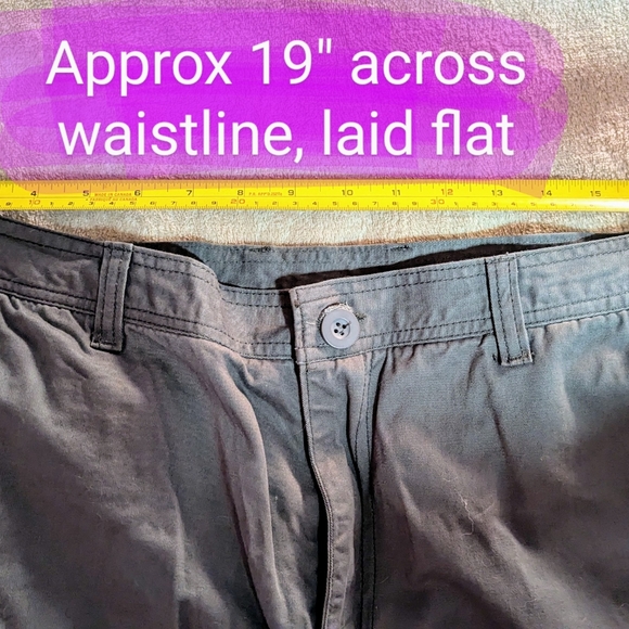 Linvich size 40* BNWOT, men's grey cargo shorts, lots of pockets - Picture 3 of 13